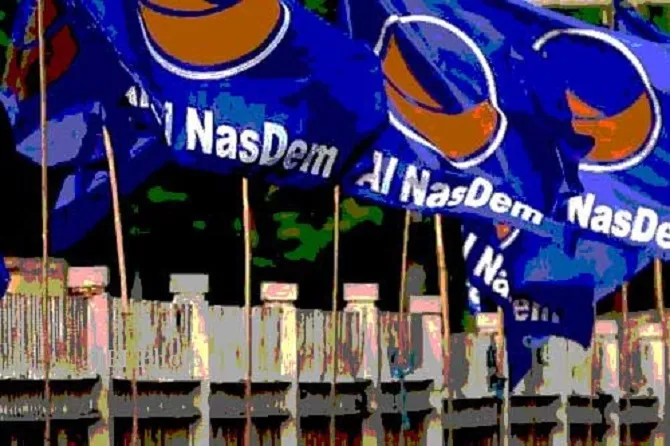 Bendera Partai NasDem Berkibar